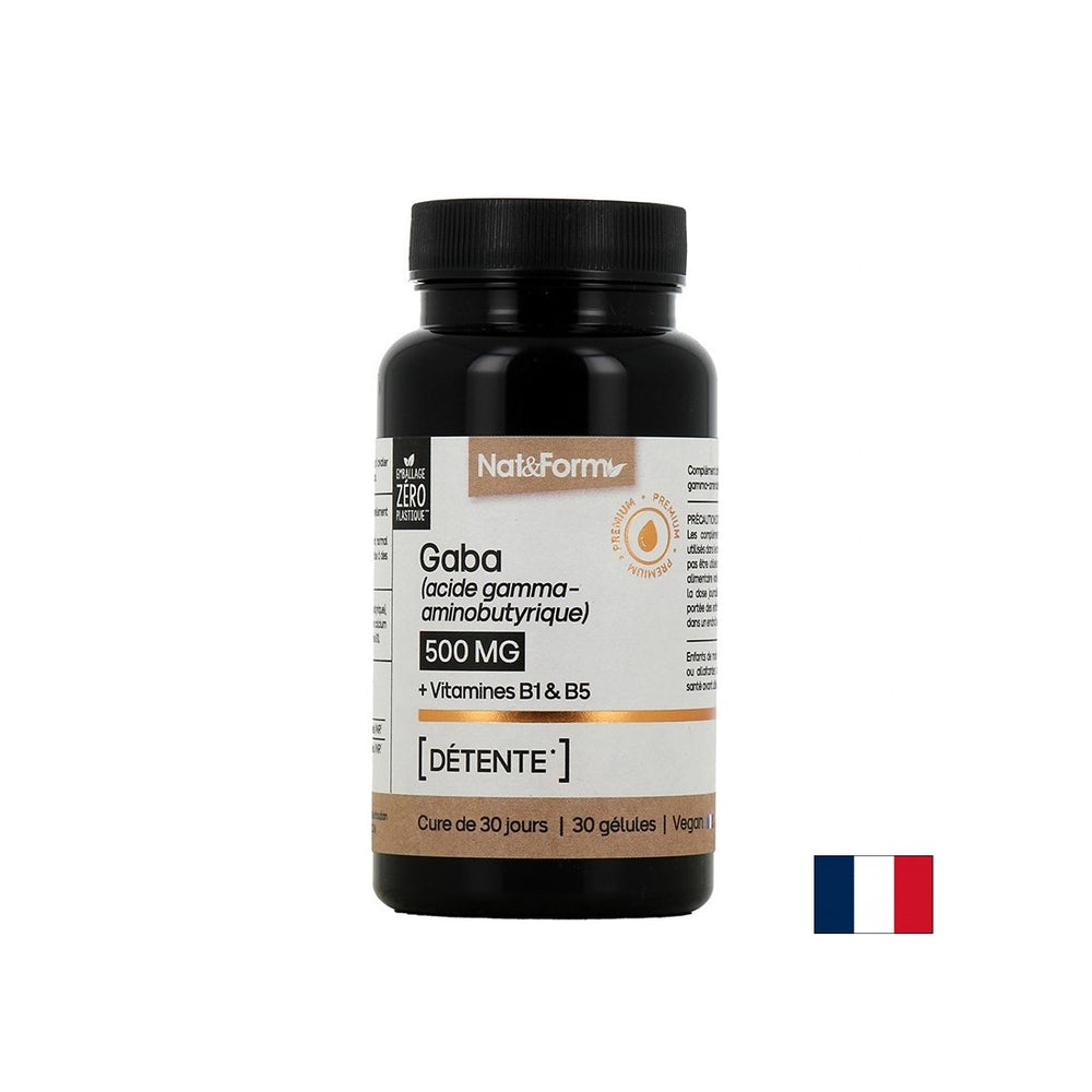 Stress und gute Laune - GABA + Vitamin B1 und Pantothensäure, 30 Kapseln
