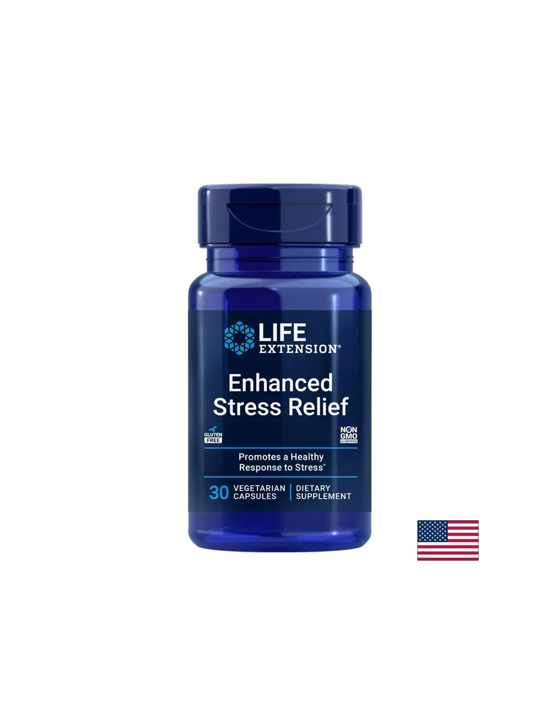 Stress und gute Laune - Zitronenbalsam + l -theanin - verderbter Stressabbau, 30 Kapseln