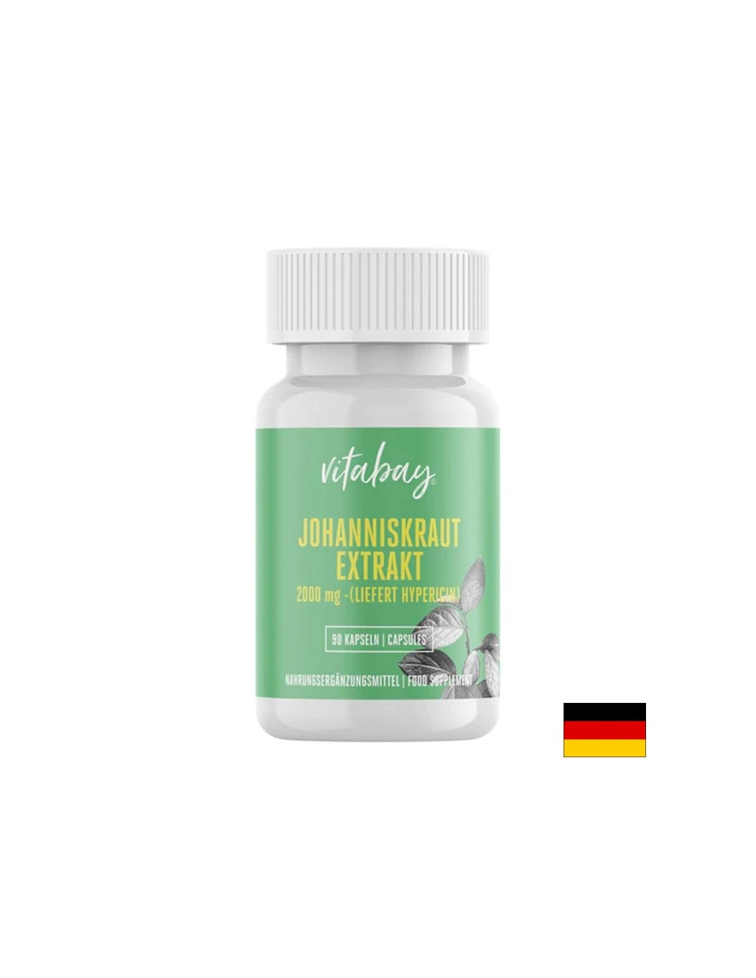 Stress und gute Laune - St. Johns Würze, 2000 mg x 90 V -Kapseln