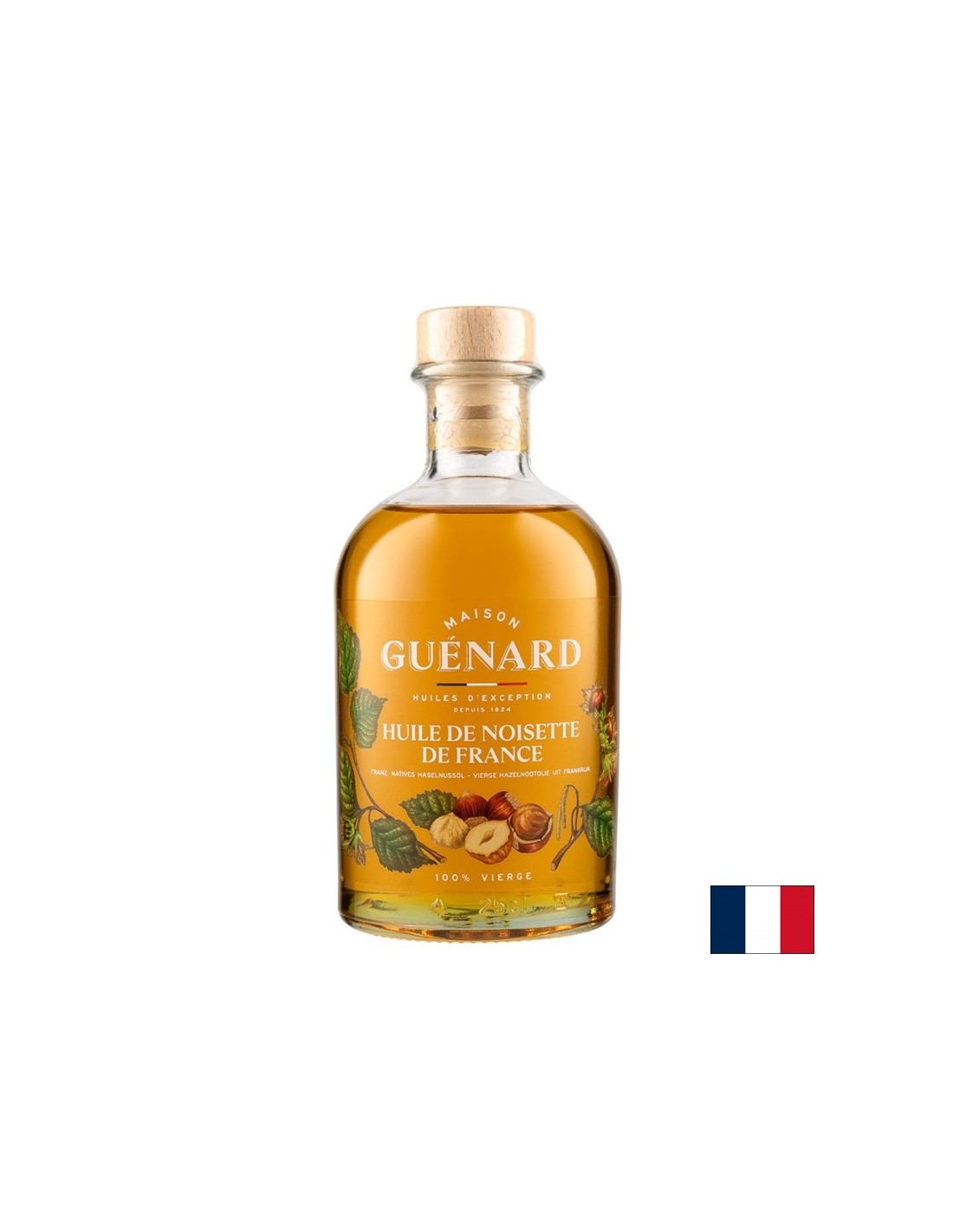 Kaltgepresstes Haselnussöl (Frankreich), 240 ml