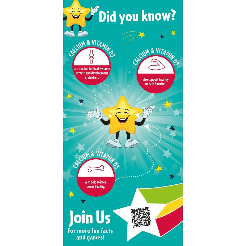 Super Stars Kids Bone Support/60 Kautabletten NaturesAid