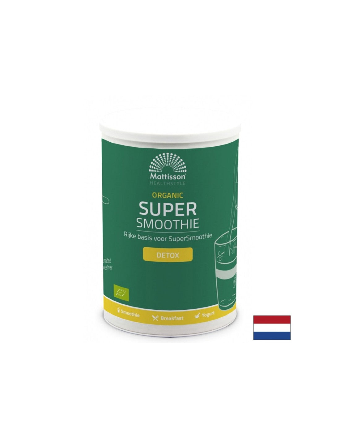 Super Smoothie (organisch) - Entgiftung - mit Algen, Gerstengras, Vitaminen, Mineralien und Ballaststoffen, 500 g, Pulver