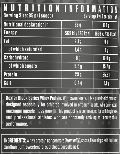 Schwarze Serie | Molkeprotein - 1995 Gramm