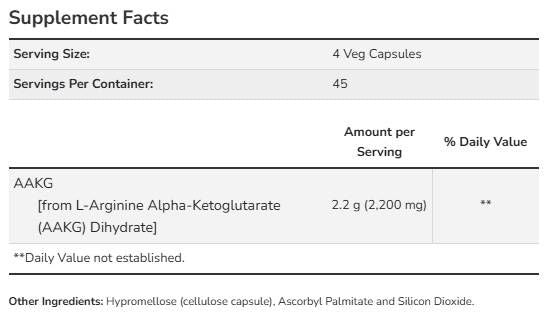 Aakg 2200 550 mg - 180 Kapseln