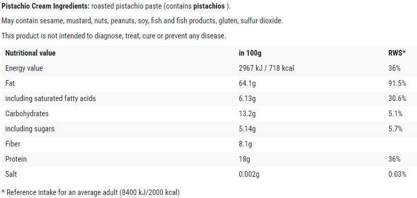 Pistaziencreme - 200 Gramm