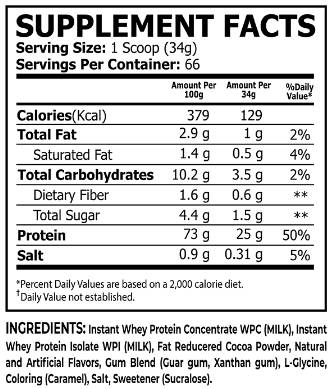 Molkenprotein | 100% Ultra gefilterte Molke - 2270 Gramm