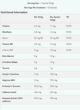 Pre -Workout -Gel - 12 x 50 Gramm