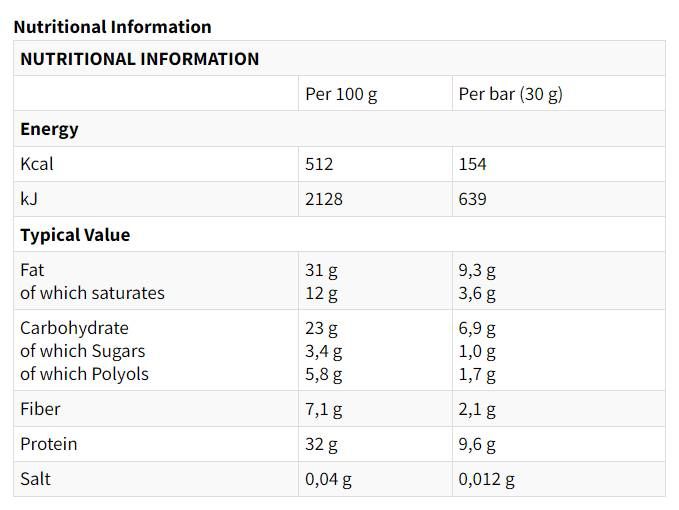 Cremig und knusprig hoher Proteinbalken - 24 x 30 Gramm