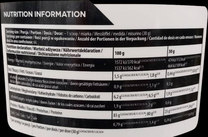 Gold Iso Molke | Molkeproteinisolat - 2000 Gramm