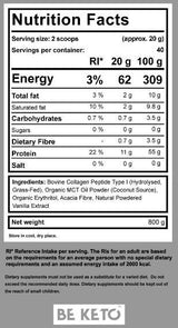 Keto -Kollagen + MCT -Pulver - 800 Gramm