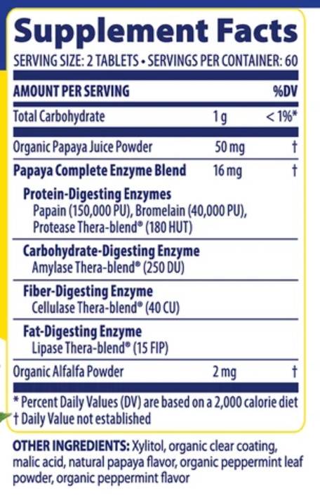 Papaya komplett - 120 Tabletten