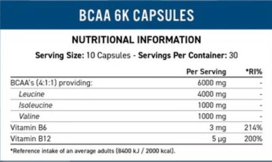 BCAA 6K - 300 Kapseln