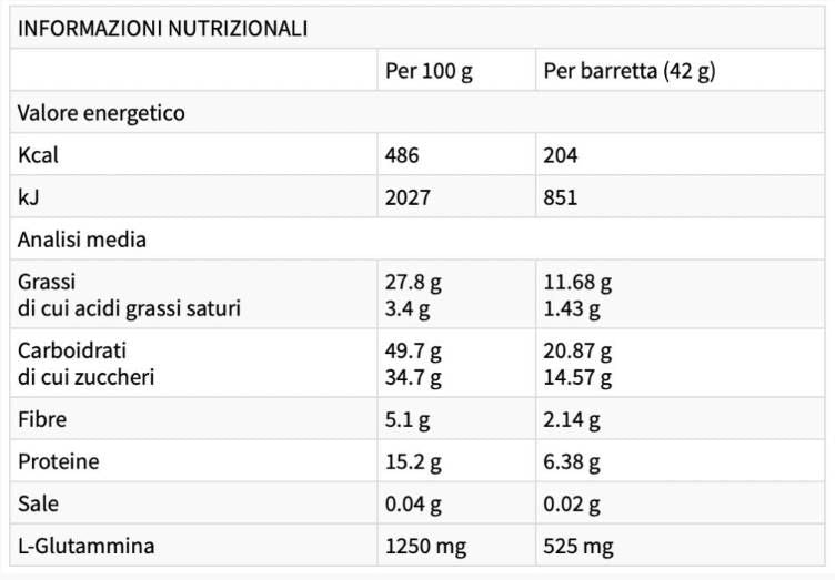 Energie lange Rennen Süß -salt - 30 x 42 Gramm