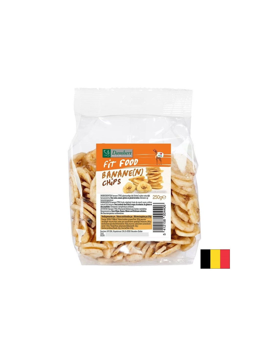 Getrocknete Bananenchips, 250 g