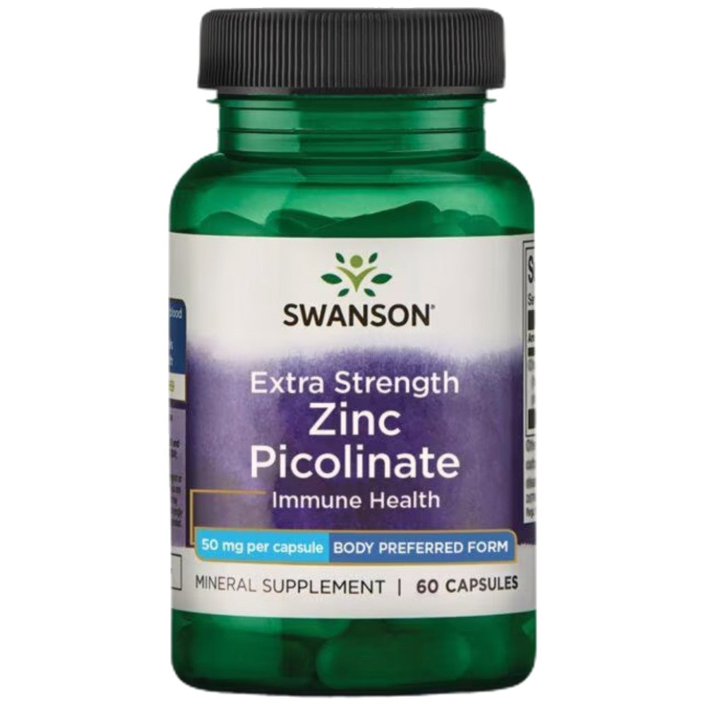 Zusätzliche Stärke Zink Picolinat 50 mg - 60 Kapseln