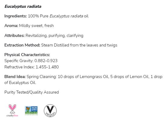 Eukalyptus radiata Öl | 100% reines Eukalyptus radiata - 30 ml