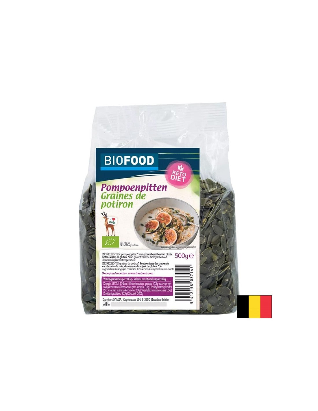 Kürbiskerne organisch, 500 g