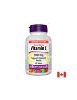Time Release Vitamin C - Vitamin C 1000 mg, 60 Tabletten mit e<tc>XTEND</tc>ed-Veröffentlichung <tc>Webber Naturals</tc>