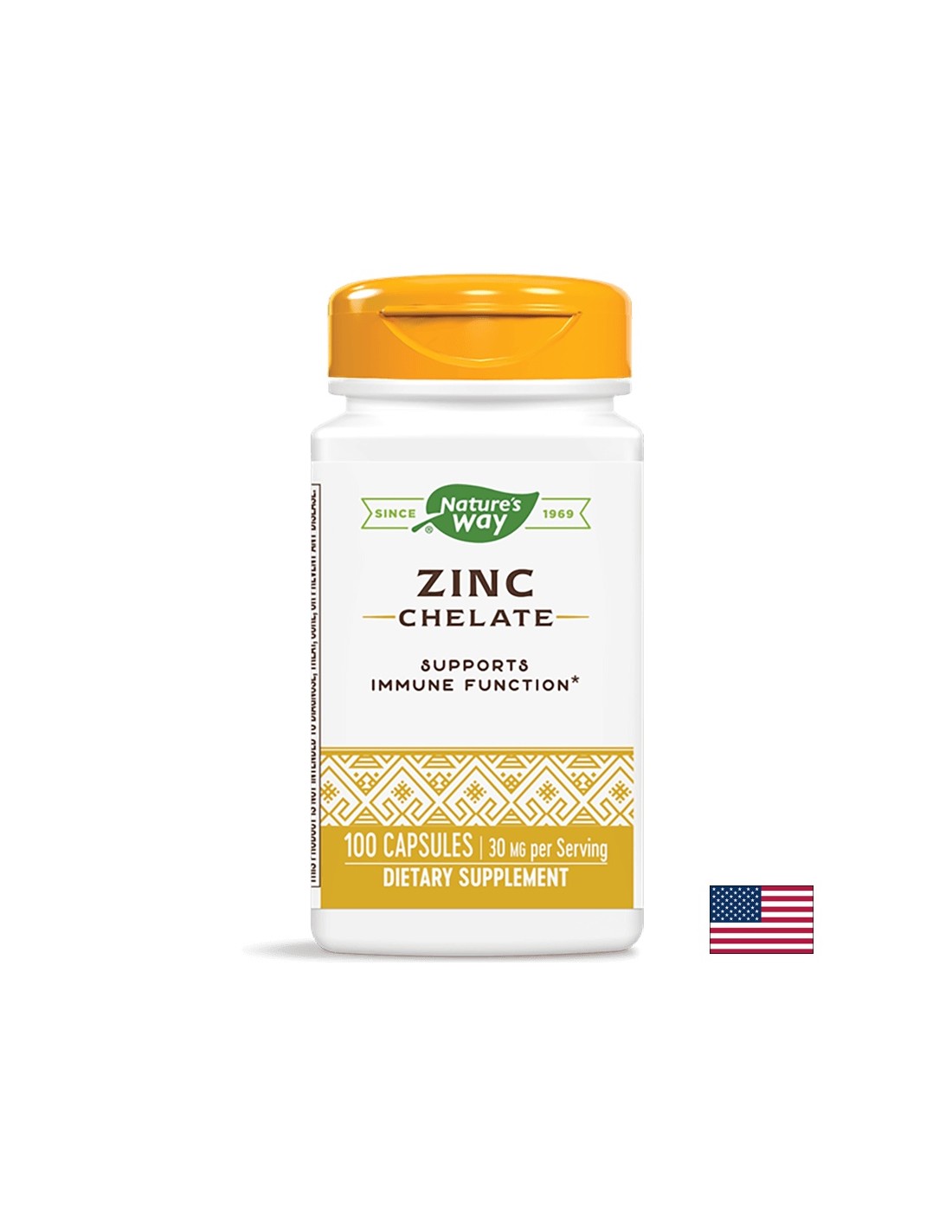 Zink -Chelat/ Zink (Chelate) x 100 Kapseln der Natur der Natur