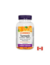 Kurkuma-Curcumin-Gummis / Kurkuma, 120 Geleetabletten mit Orangengeschmack <tc>Webber Naturals</tc>