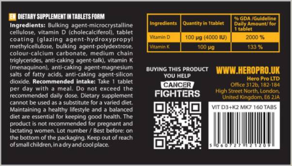Vitamin D3 8000 IU 240 Tabletten
