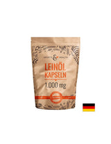 Um Immunität, Herz- und Gehirnfunktion zu unterstützen - Leinsamenöl, 1000 mg x 250 Kapseln