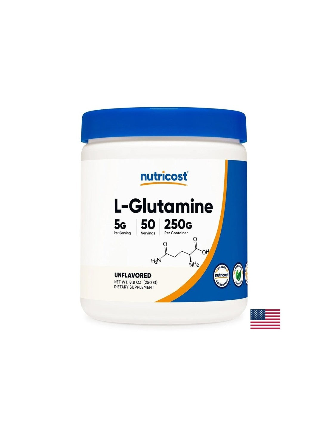 Um Muskel- und Darmfunktion zu unterstützen - L -Glutamin, 5 GX 250 g Pulver