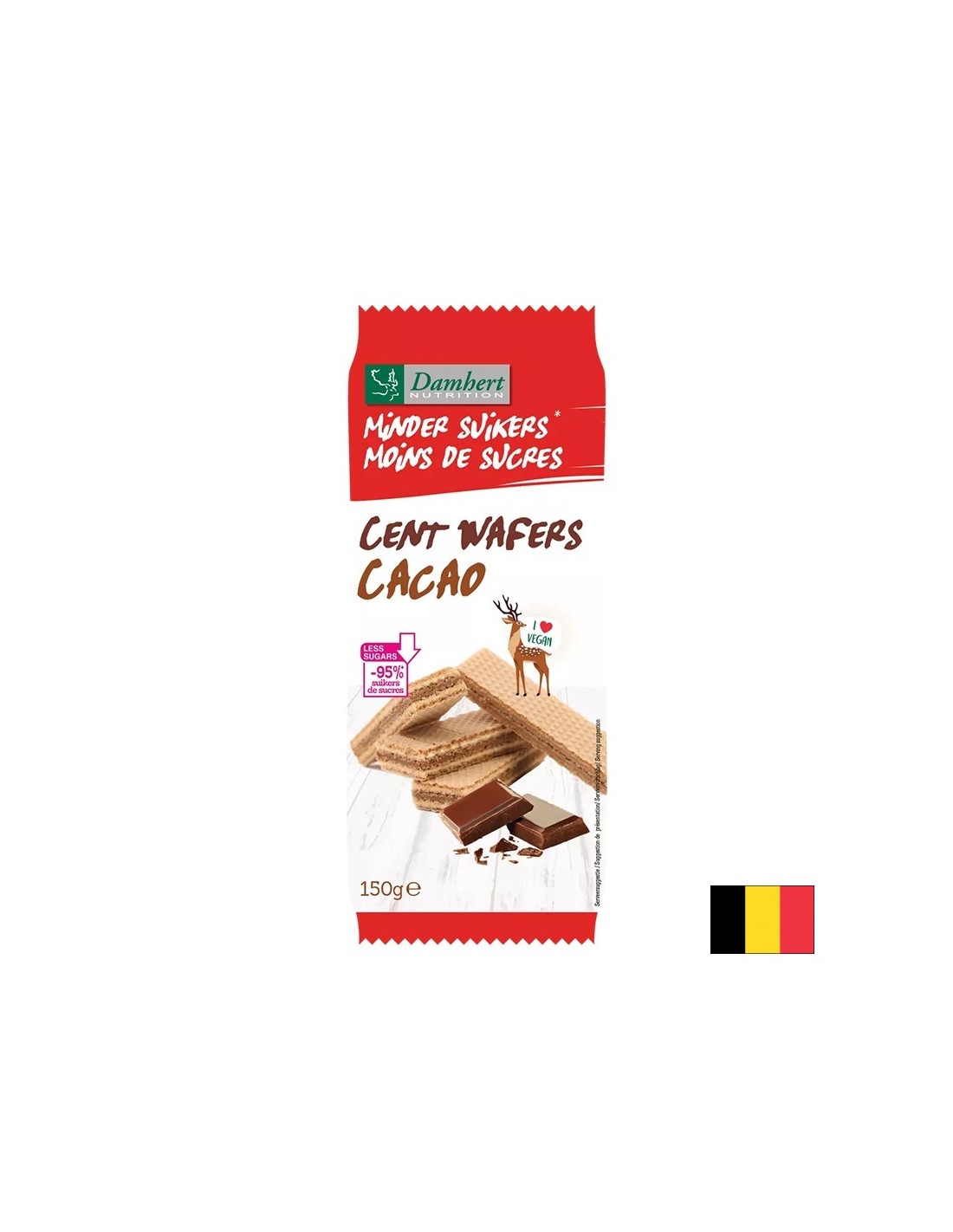 Waffeln mit Kakaocreme (zuckerfrei), 150 g