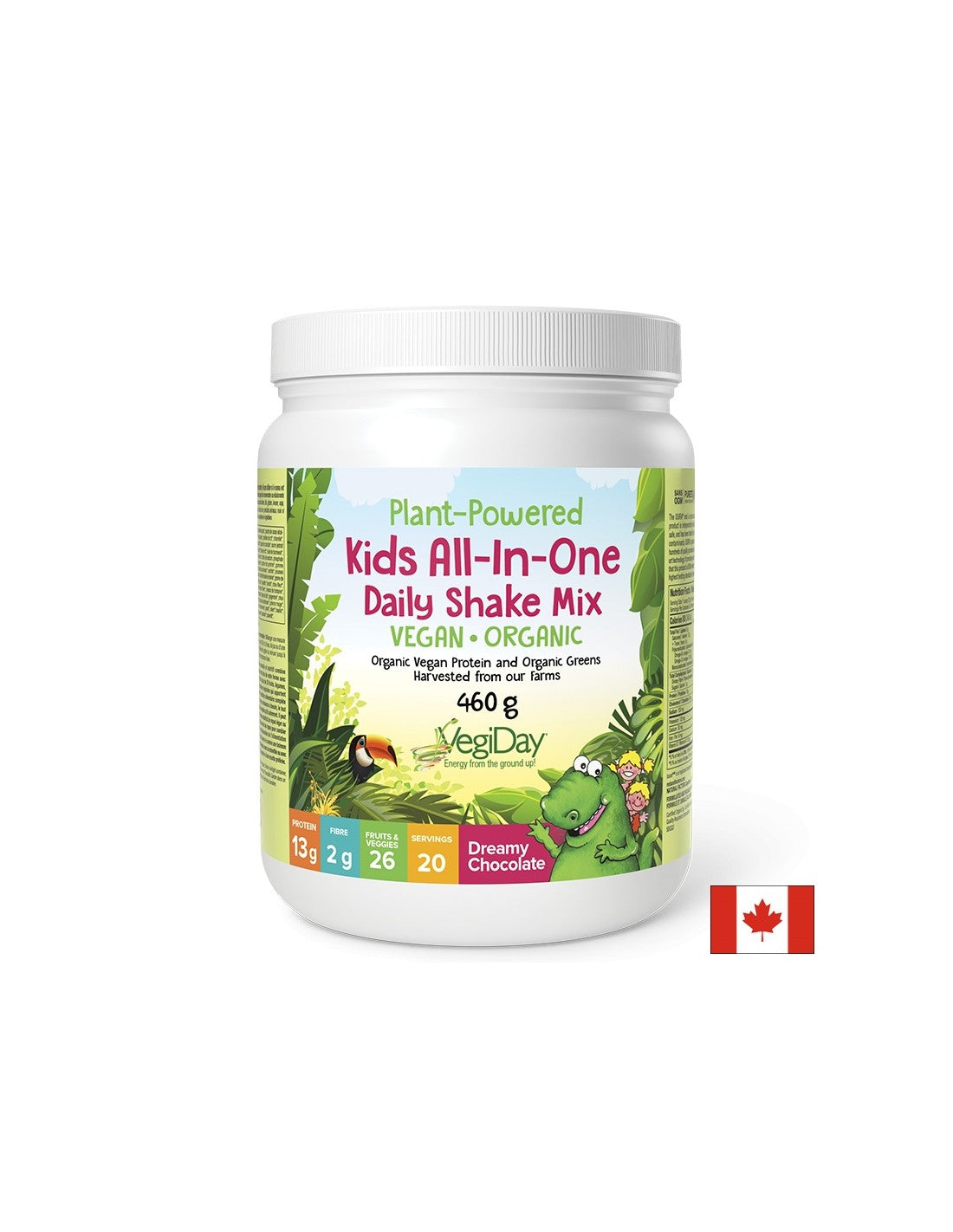 Veganes Protein für Kinder - Mit Bio-Obst, Gemüse und Kräutern - Mit Schokoladengeschmack, 460 g <tc>Natural Factors</tc>