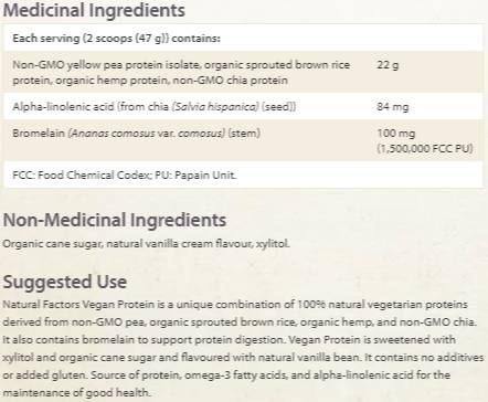 Vegane Proteinfaktoren 340 Gramm