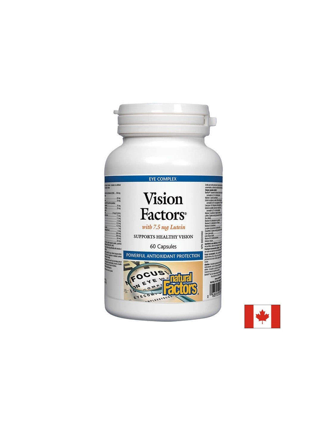Vision Factors Starke Sehkraftformel, 60 Kapseln <tc>Natural Factors</tc>