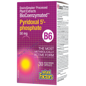 BioCoenzymated P-5-P / Pyridoxal 5-Phosphate B6 50 mg - 30 capsules - Nutra Best Europe
