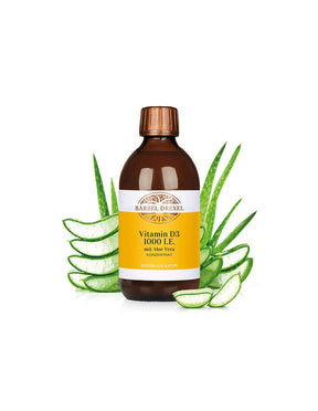 Vitamin D3 1000 IU + Aloe Vera - Strength for immunity, bones and teeth, 300 ml. Bärbel Drexel - Nutra Best Europe