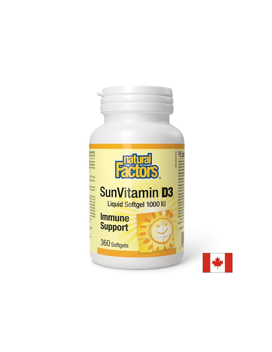 Sunvitamin D3 1000 IU - 360 Gelkapseln