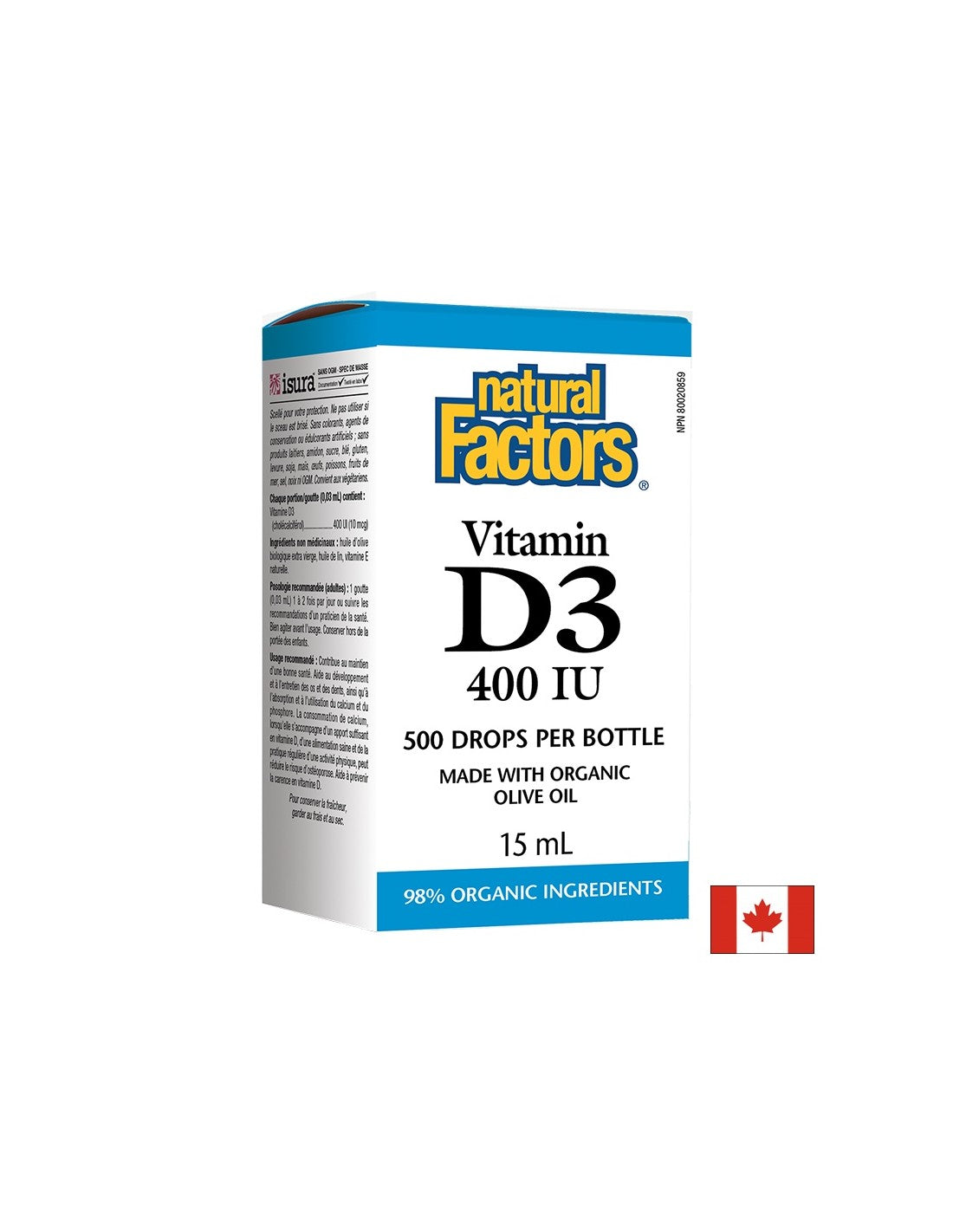 Vitamin D3 400 IU Tropfen - 15 ml