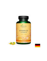 Vitamin D3 + K2/ Vitamin D3 1000 IE + K2 100 µg, 120 Kapseln, 100 % vegan <tc>Vegavero</tc>