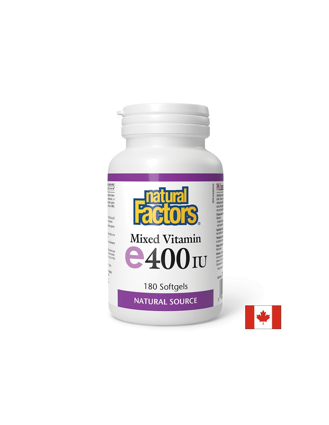 Vitamin E (Tocopherol-Mischung) – Antioxidans, 268 mg/400 IE <tc>Natural Factors</tc>