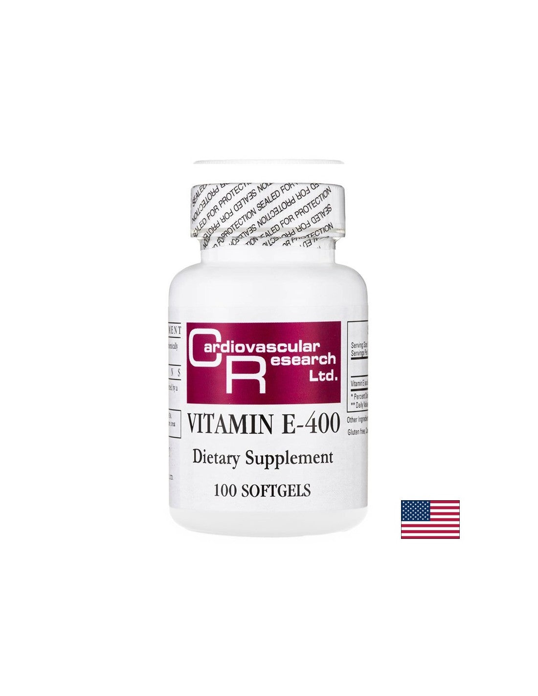 Vitamin E-400-Vitamin E-400 360 mg, 100 Weichgelkapseln Ökologische Formeln