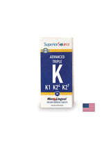 Vitamin K (K1, K2 MK-4, MK-7) – Advanced Triple K, 30 Sublingualtabletten <tc>Superior Source</tc>