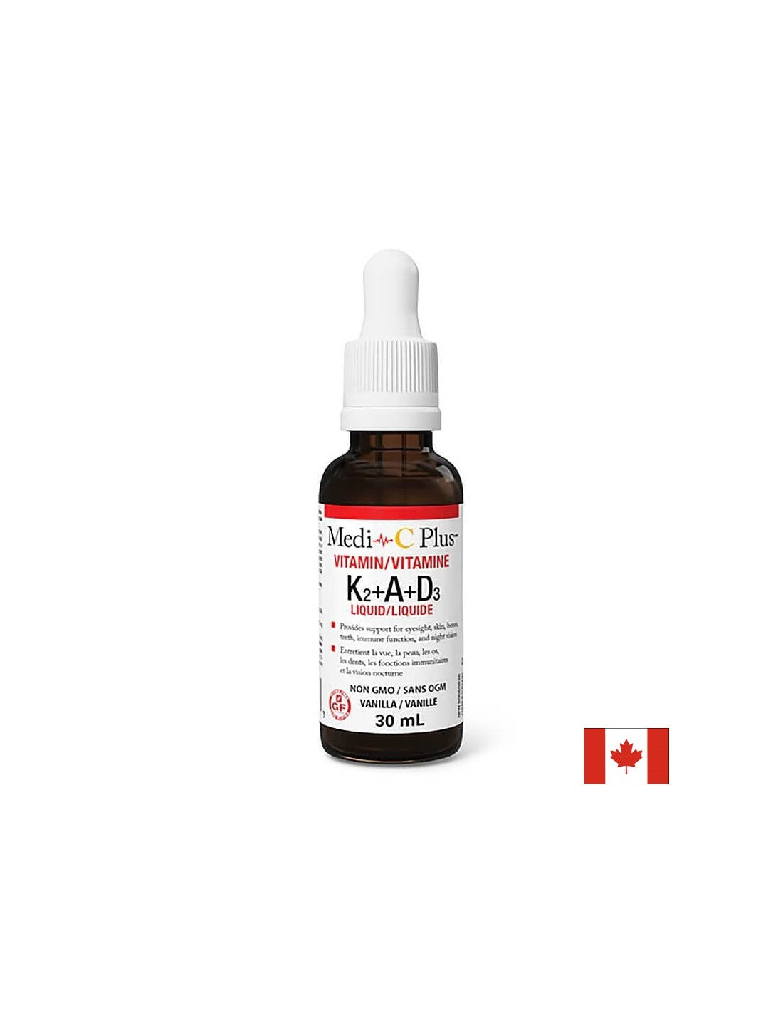 Gesunde Knochen und Osteoporose-Vorbeugung - Vitamin K2+ A+ D3, 30 ml <tc>Natural Factors</tc>