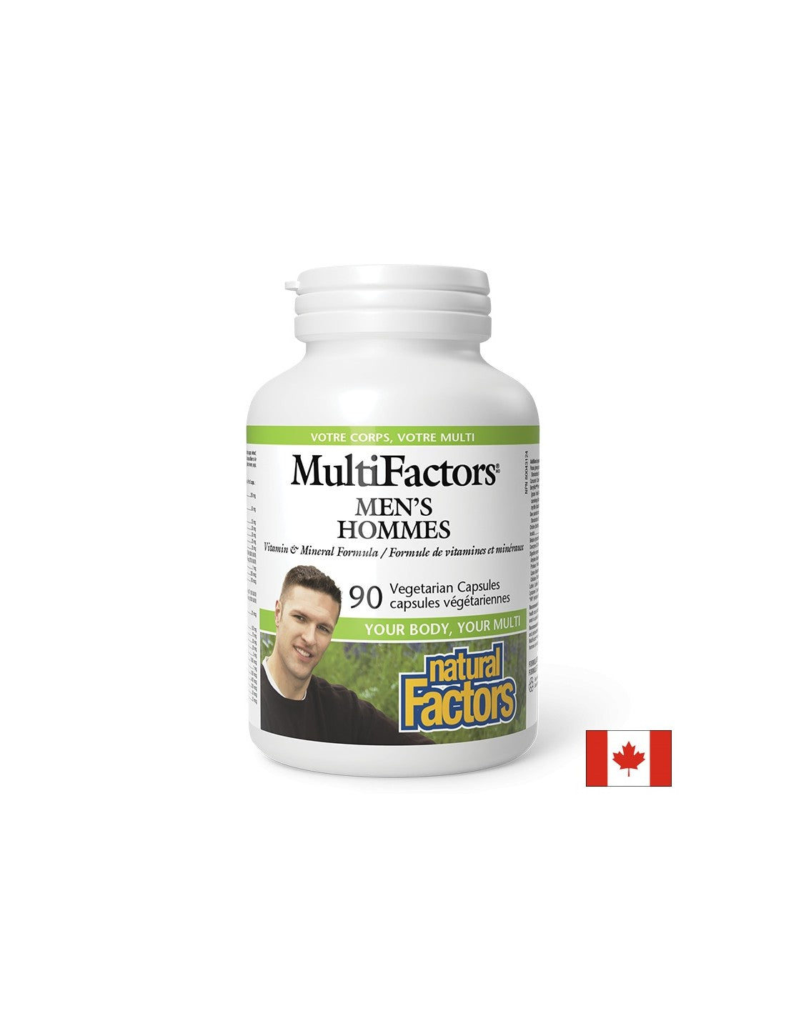 MultiFactors Vitamine und Mineralien für Männer, 90 V-Kapseln <tc>Natural Factors</tc>