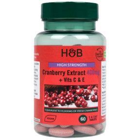 Triple Strength Cranberry Concentrate 400 mg - 60 Tablets - Nutra Best Europe