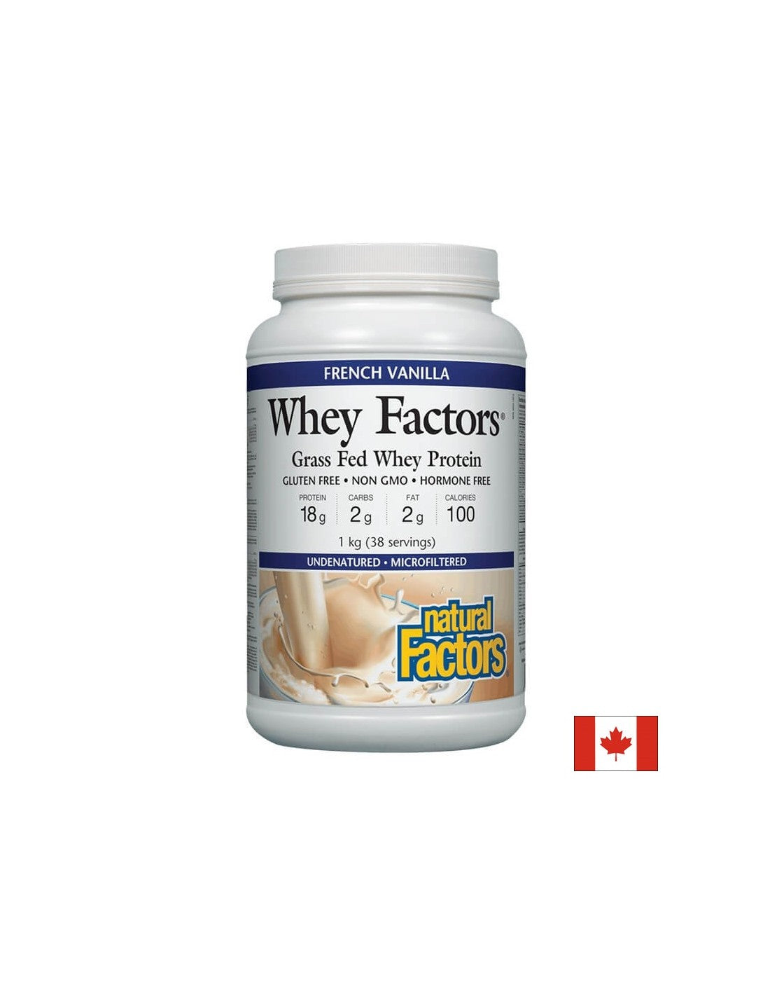 Whey Faktoren® Grasgefütterte Molkeprotein | Vanille - 1000 Gramm