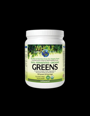 Whole Earth & Sea - 100% Fermented Organic Plant Foods, Unflavored x 390g Powder Natural Factors - Nutra Best Europe