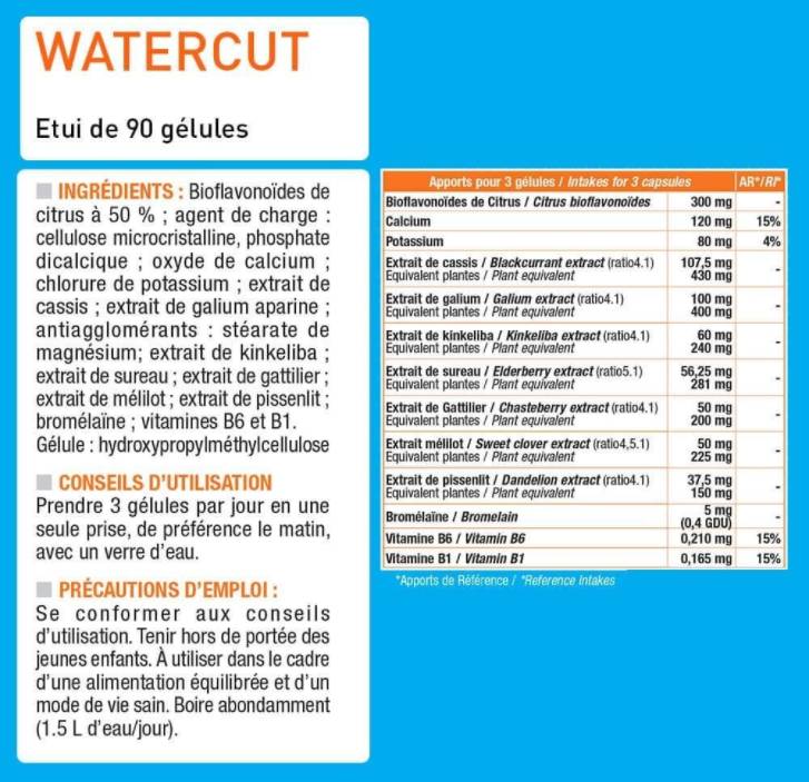 Wasserschnitt | Wasserüberschuss Diuretikum - 90 Kapseln