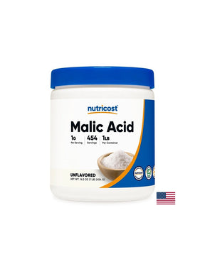 Malic acid, 454 g powder - Nutra Best Europe
