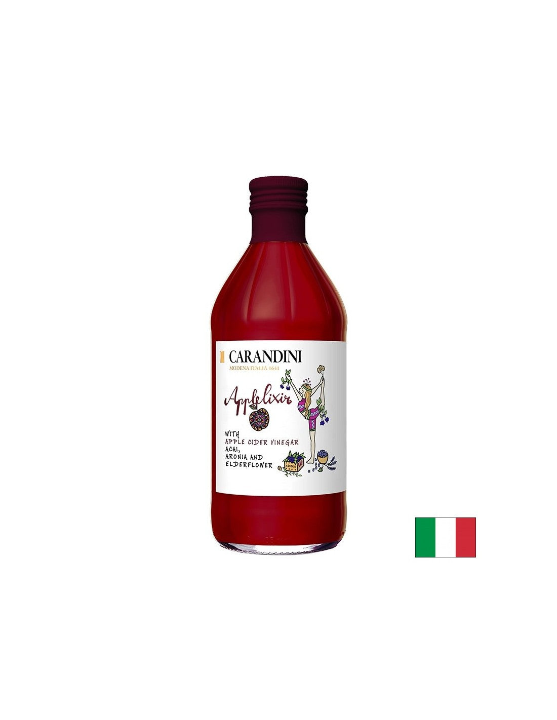 Apfelessig + Acai, Chokeberry und Black Elderblume, 500 ml