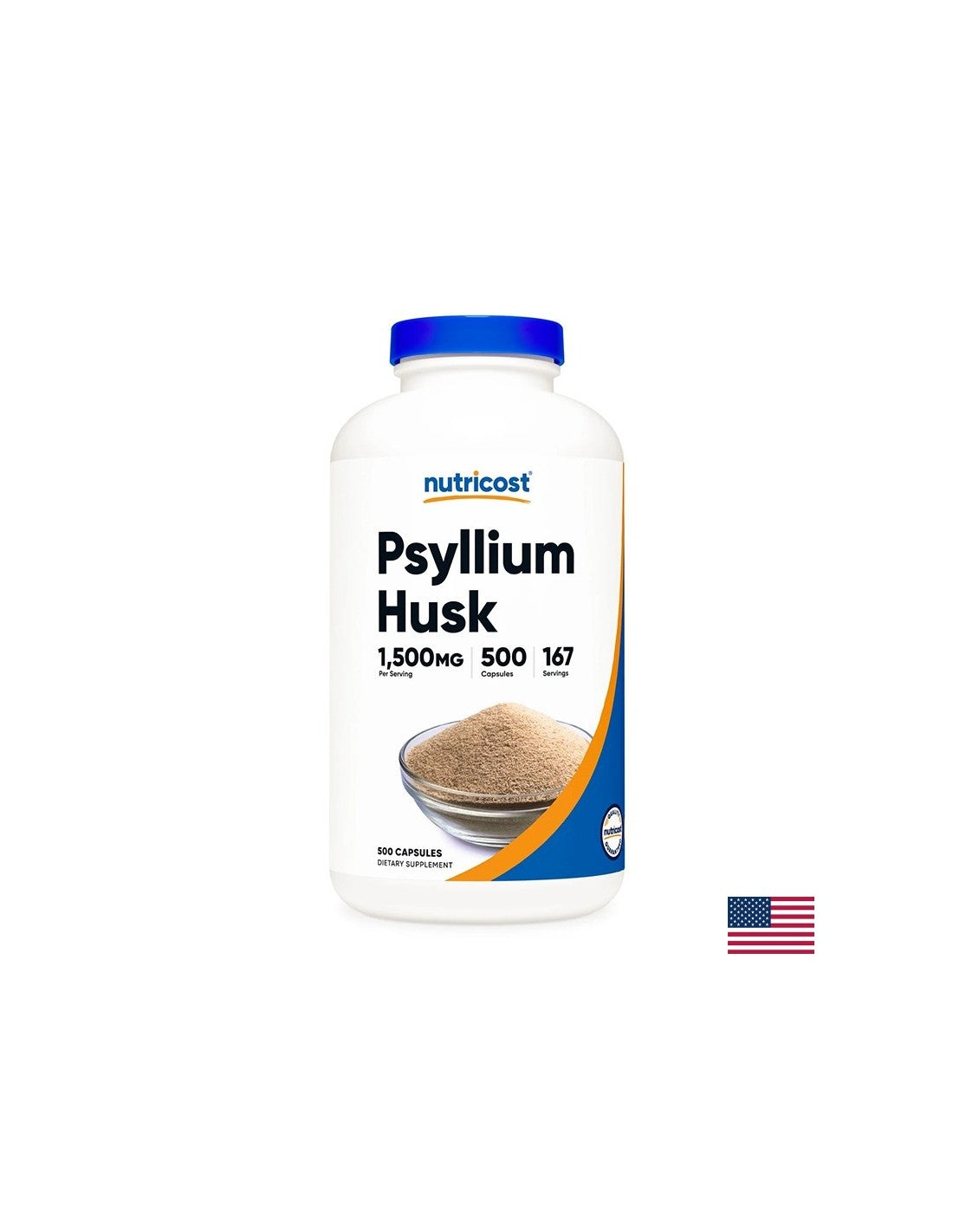 Verstopfung - Psyllium (Schale), 500 Kapseln