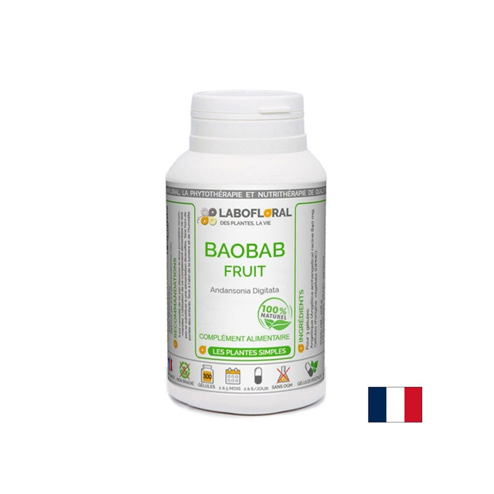 Gesunder Gewichtsverlust und Magen -Darm -Gesundheit - Baobab (Obstpulpa), 50 Kapseln