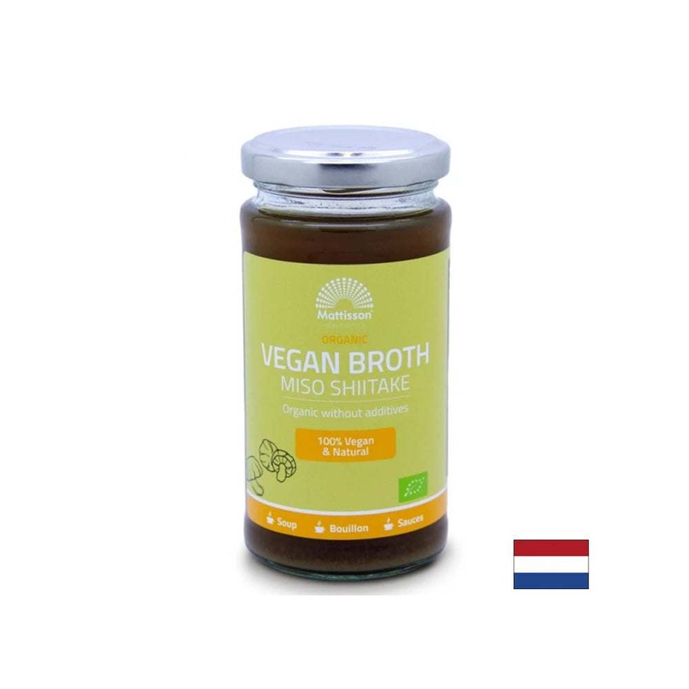 Probiotische Gemüsebrühe mit Miso- und Shiitake -Pilzen Bio - (+ Kräuter und Gewürze), 240 ml